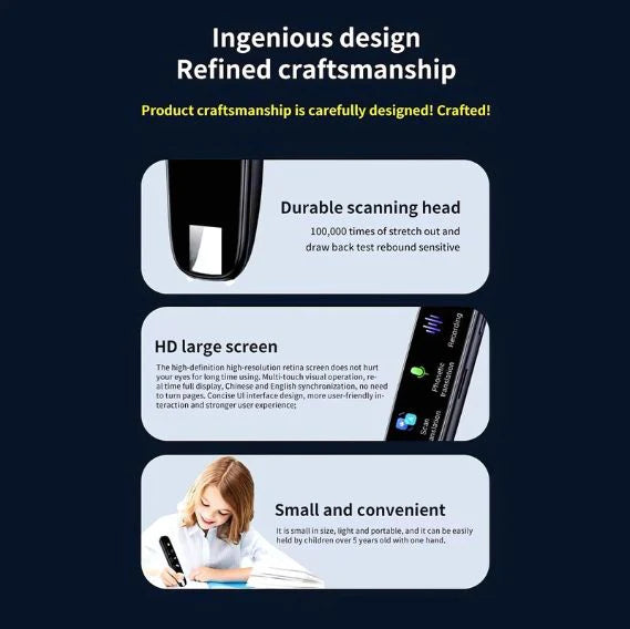 112 Language Translation Smart Scan Pen Text Reading Pen Voice Translator Device