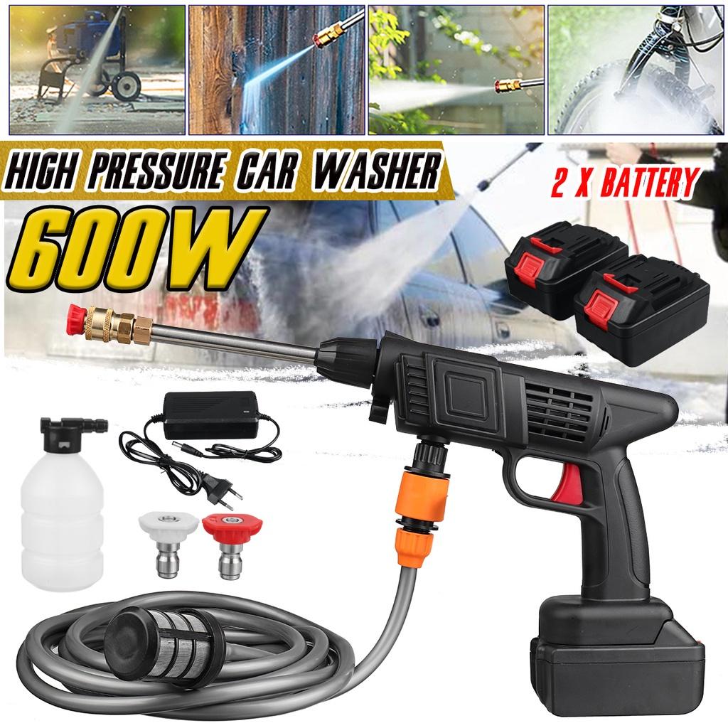 High Pressure Car Washer, Water Sprayer, 200mAh Battery Foam Generator, Home Car Washing Machine, 20000W, 50Bar