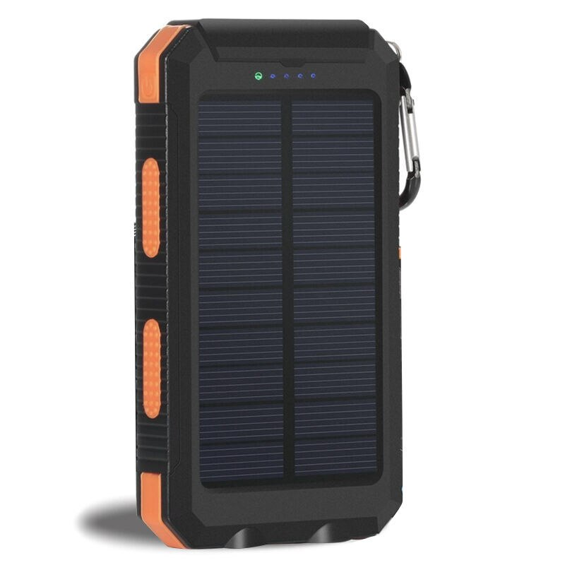 Solar Power Bank, High-Capacity 20,000mAh, USB C, Fast QC 3.0 Charging for iPhone, Android, Google Devices
