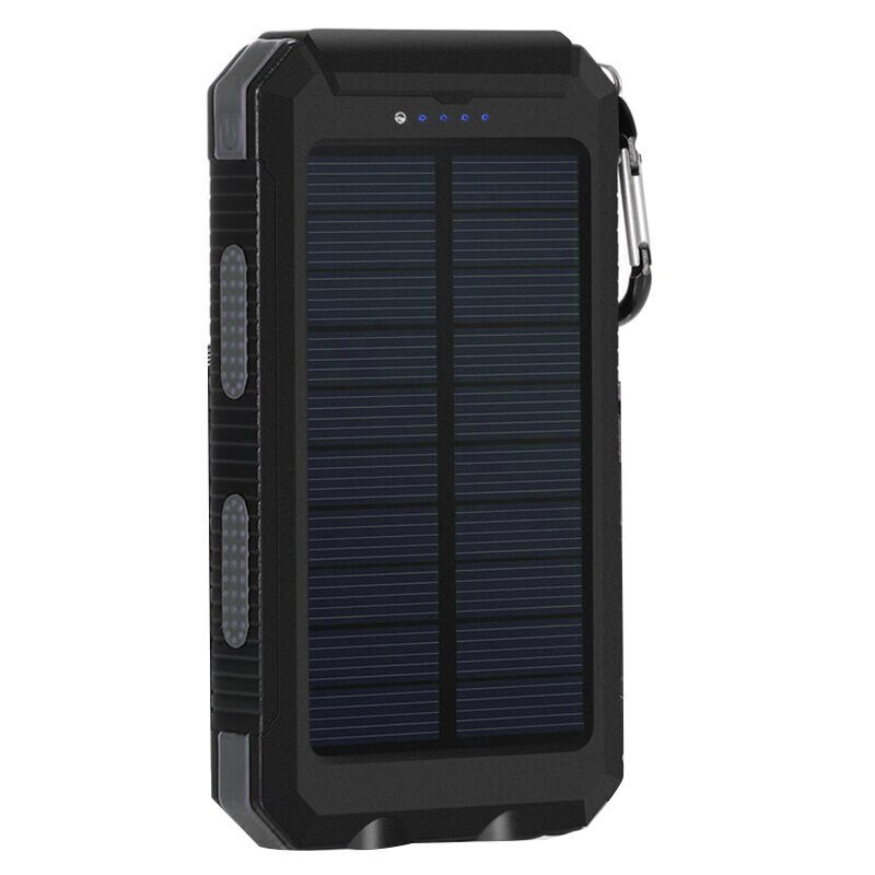 Solar Power Bank, High-Capacity 20,000mAh, USB C, Fast QC 3.0 Charging for iPhone, Android, Google Devices