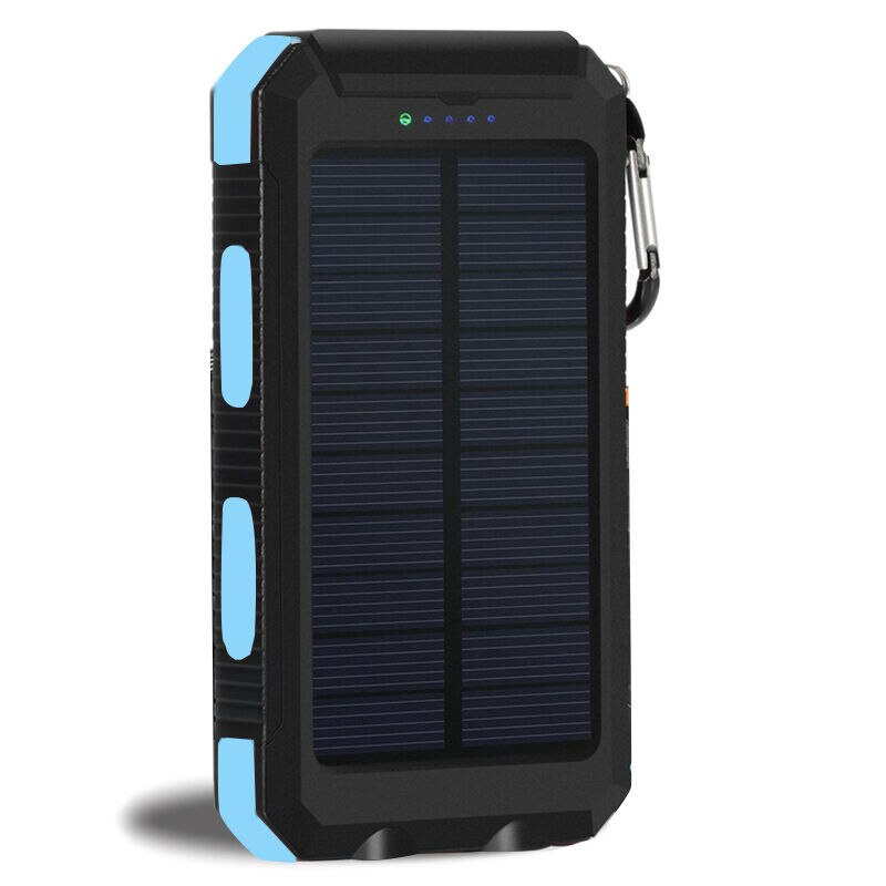 Solar Power Bank, High-Capacity 20,000mAh, USB C, Fast QC 3.0 Charging for iPhone, Android, Google Devices