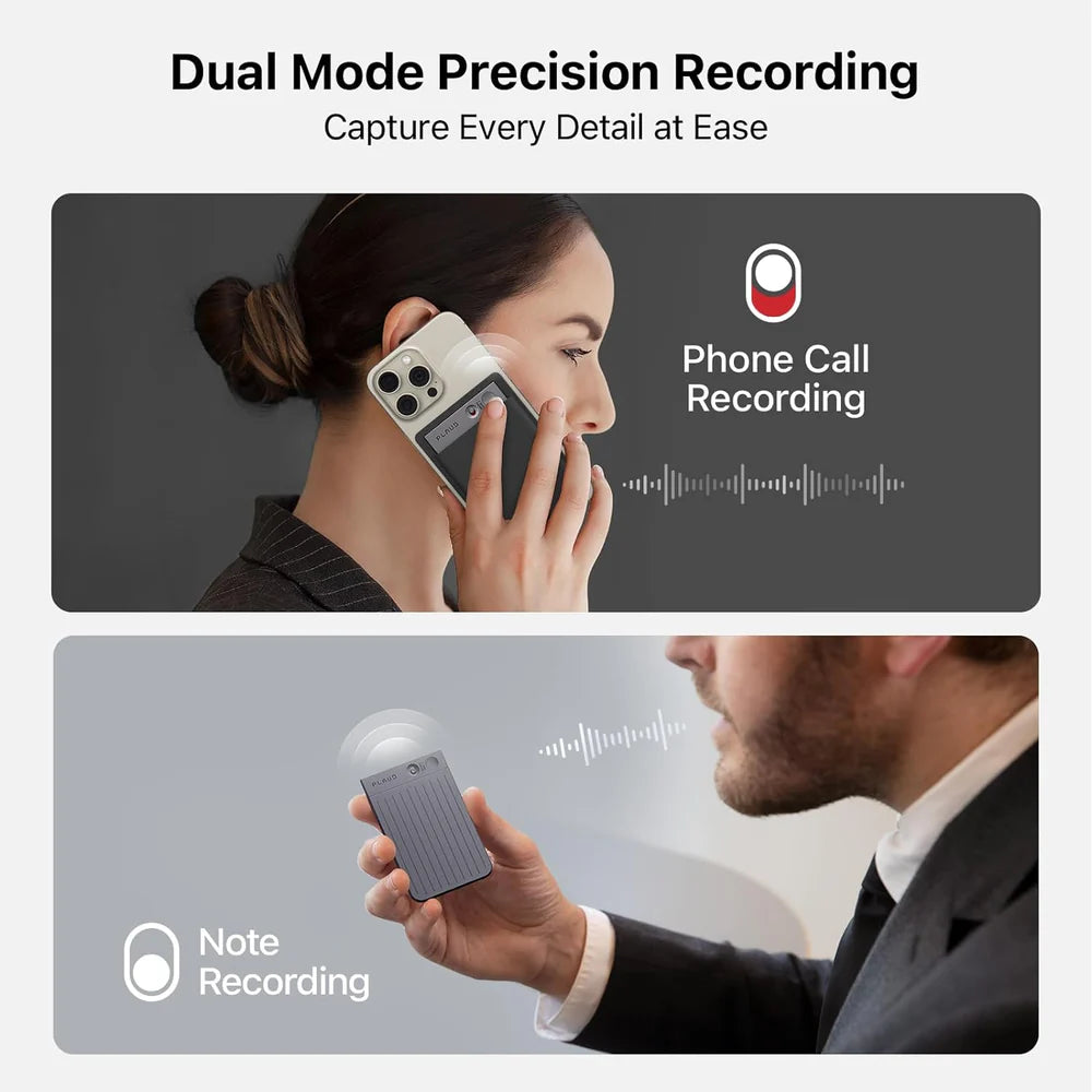 AI Voice Recorder NOTE Ploud , Voice Recorder w/Case, App Control, Audio Recorder with Transcribe & Summarize Empowered by Chat GPT