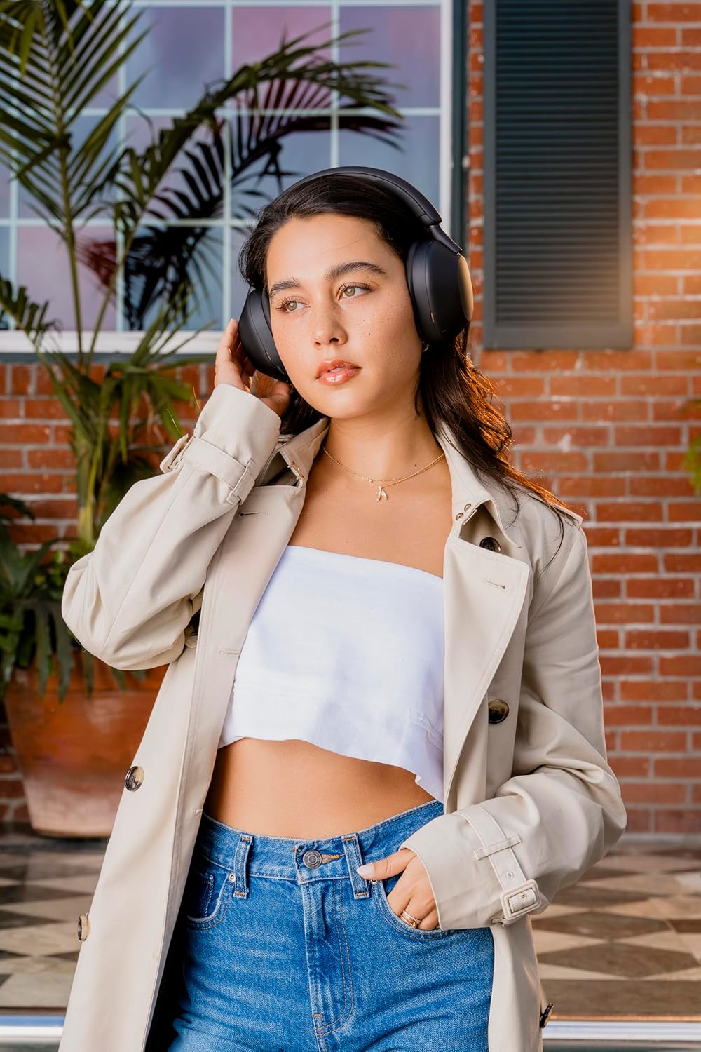 SO'NY  Best Active Noise Cancelling Wireless Bluetooth Over Ear Headphones with Mic for Clear