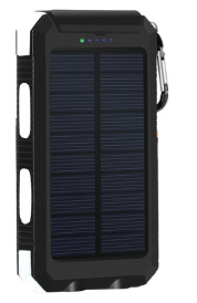 Solar Power Bank, High-Capacity 20,000mAh, USB C, Fast QC 3.0 Charging for iPhone, Android, Google Devices
