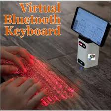 Mini Portable Wireless Projection Bluetooth Laser Keyboard with 1000MAH Power Bank